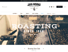 Tablet Screenshot of javaworks.ca